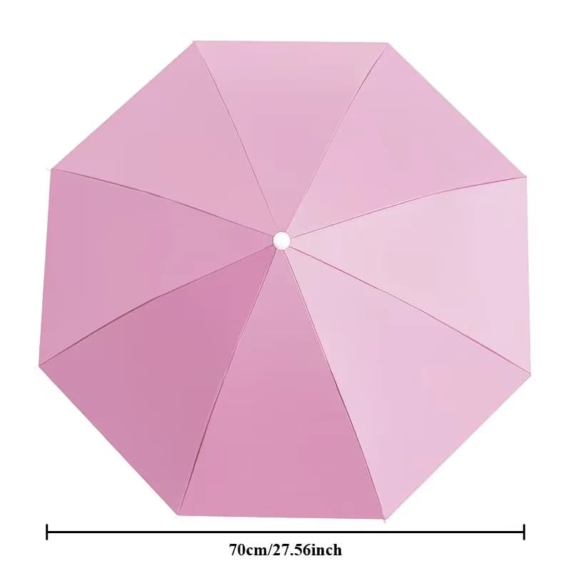 Hands-Free Sun Rain Head Umbrella,Foldable Sunshade Hat,Waterproof Lightweight for Fishing Gardening Hiking Outdoor Use