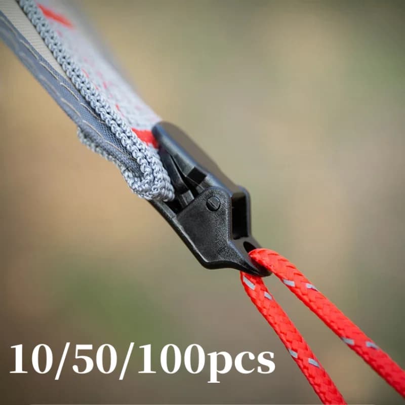 100/50/10pcs Sturdy Tent Clips Outdoor Tarpaulin Clips Anti-wind Fixed Camping Tent Hook Crocodile Clamp Clip for Outdoor Campin