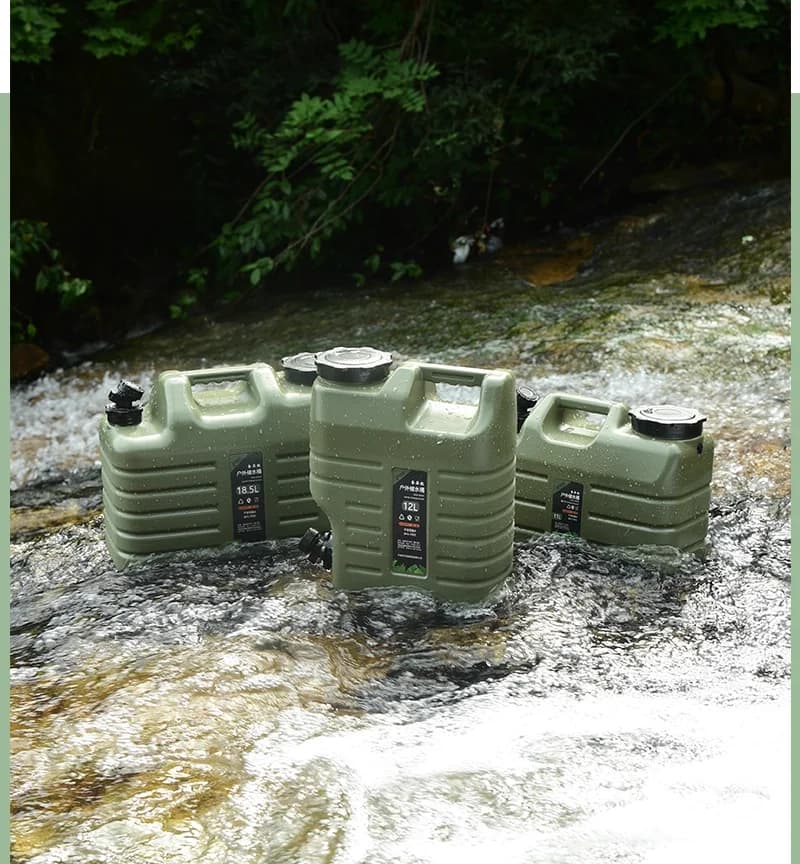 12L PE Material Portable Large Capacity Water Tank and Faucet for Leakproof Outdoor Camping and Travel Drinking Water Storage
