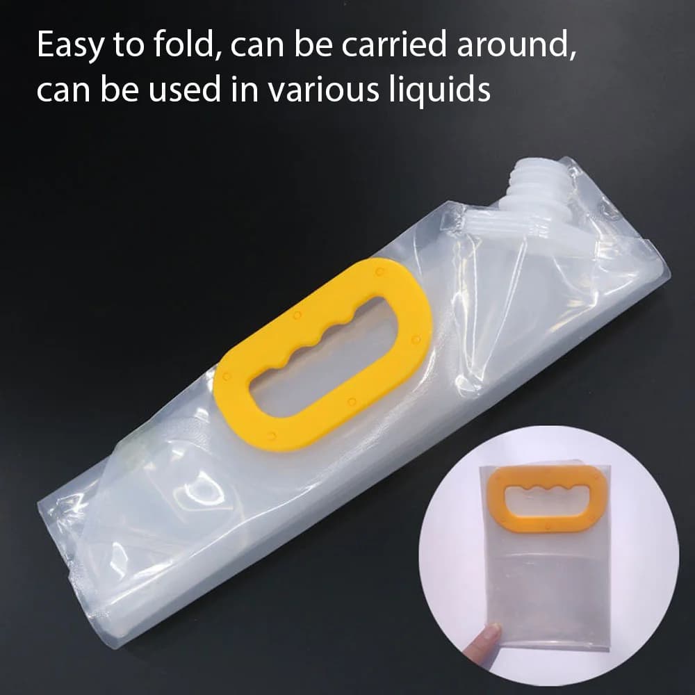 5L Portable Water Bag Folding Bucket Storage Water Container Jug Bottle Pouch Outdoor Sports Travel Camping Supplies with Handle