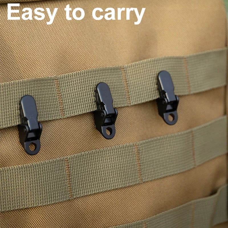 100/50/10pcs Sturdy Tent Clips Outdoor Tarpaulin Clips Anti-wind Fixed Camping Tent Hook Crocodile Clamp Clip for Outdoor Campin