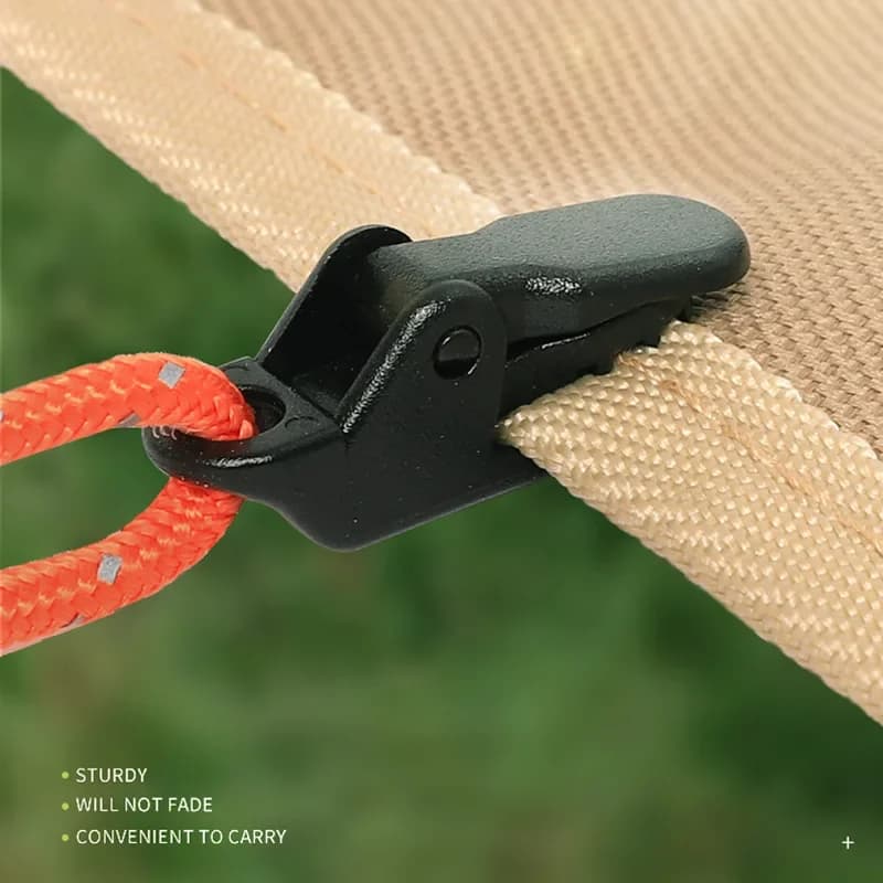 100/50/10pcs Sturdy Tent Clips Outdoor Tarpaulin Clips Anti-wind Fixed Camping Tent Hook Crocodile Clamp Clip for Outdoor Campin